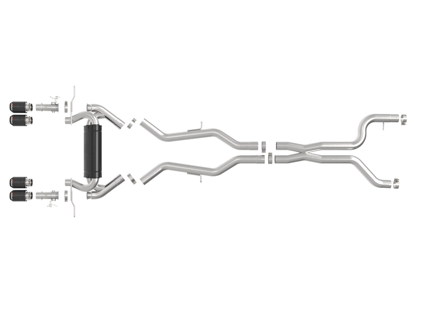 aFe Power 23-25 BMW M2 L6-3.0L (G87) MACH Force-Xp Cat-Back Exhaust w/ Carbon Fiber Tip (49-36353-C)