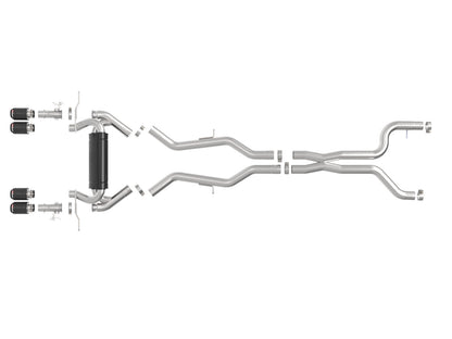 aFe Power 23-25 BMW M2 L6-3.0L (G87) MACH Force-Xp Cat-Back Exhaust w/ Carbon Fiber Tip (49-36353-C)