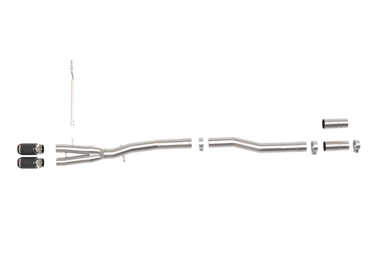 aFe Power 14-24 Mini Cooper S MACH Force-Xp 3in to 2-1/2in 304SS Cat-Back Exhaust w/ Carbon Fiber Tip (49-36354-C)