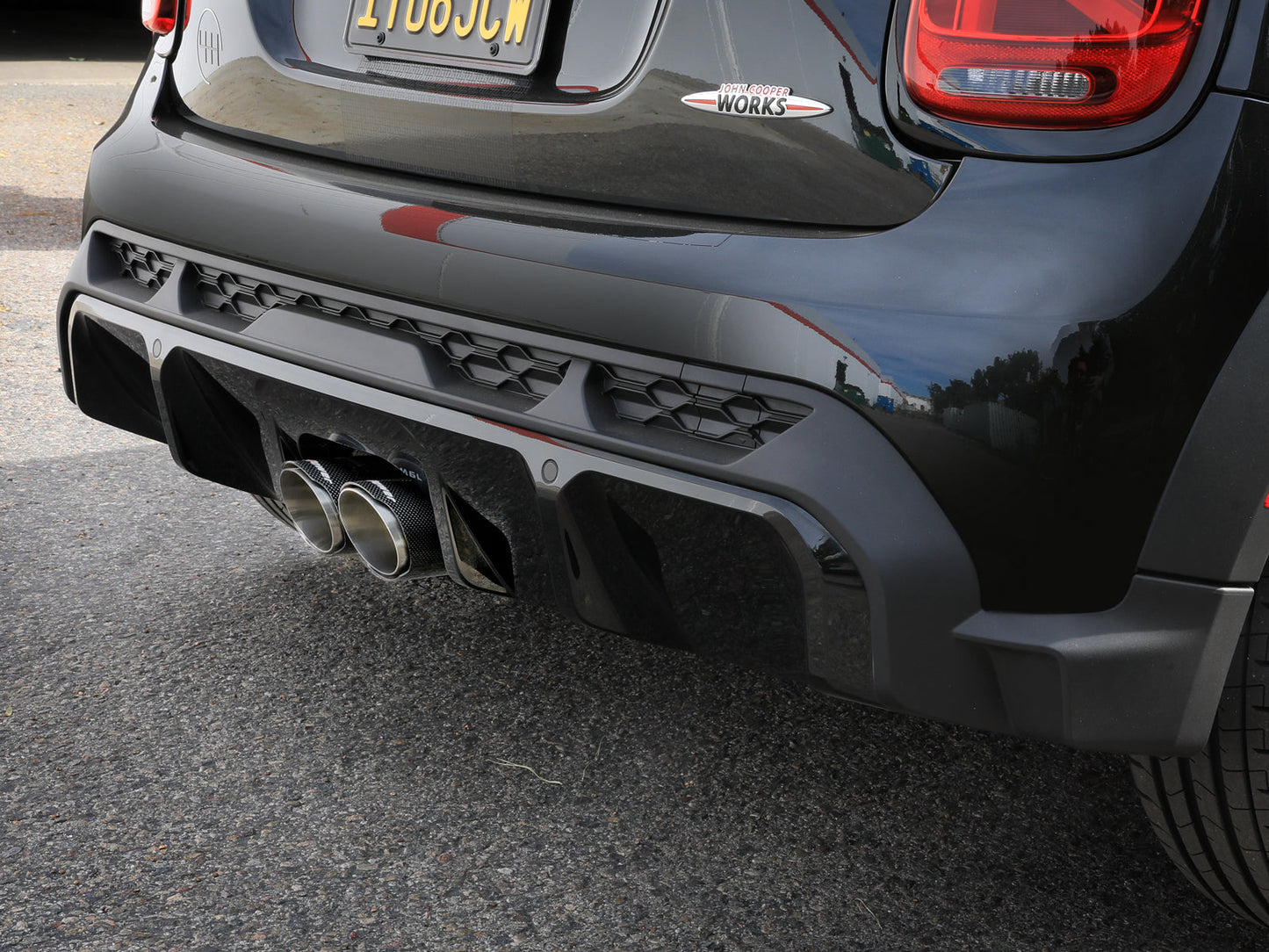 aFe Power 14-24 Mini Cooper S MACH Force-Xp 3in to 2-1/2in 304SS Cat-Back Exhaust w/ Carbon Fiber Tip (49-36354-C)