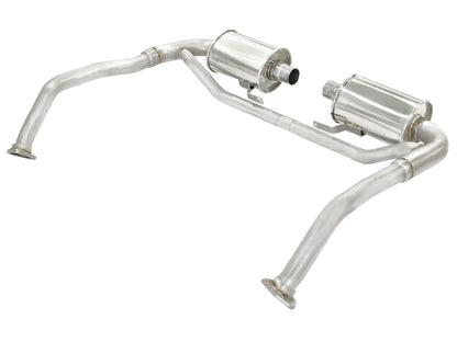 aFe 2in to 2-1/2in Stainless Steel Cat-Back Exhaust System | Porsche Boxster S (05-08) (49-36411)