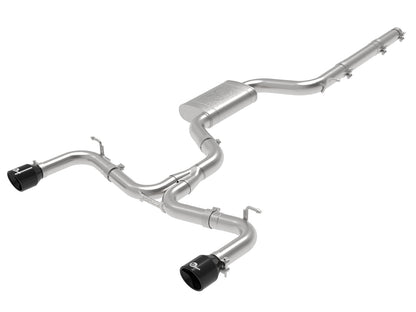 aFe 3in to 2.5in SS Cat-Back Exhaust w/ Black Tips | VW GTI MKVII (15-17) (49-36418-B)
