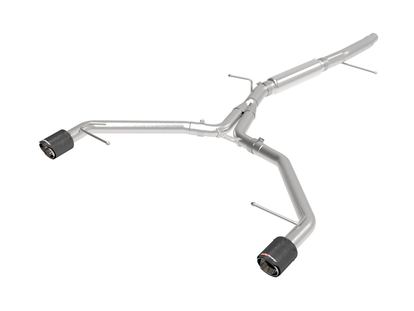 aFe MACH Force-Xp 3in to 2-1/2in SS Axle-Back Exhaust w/ Carbon Tip | Audi A4 (17-19) (49-36419-C)