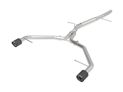 aFe MACH Force-Xp 3in to 2-1/2in SS Axle-Back Exhaust w/ Carbon Tip | Audi A4 (17-19) (49-36419-C)