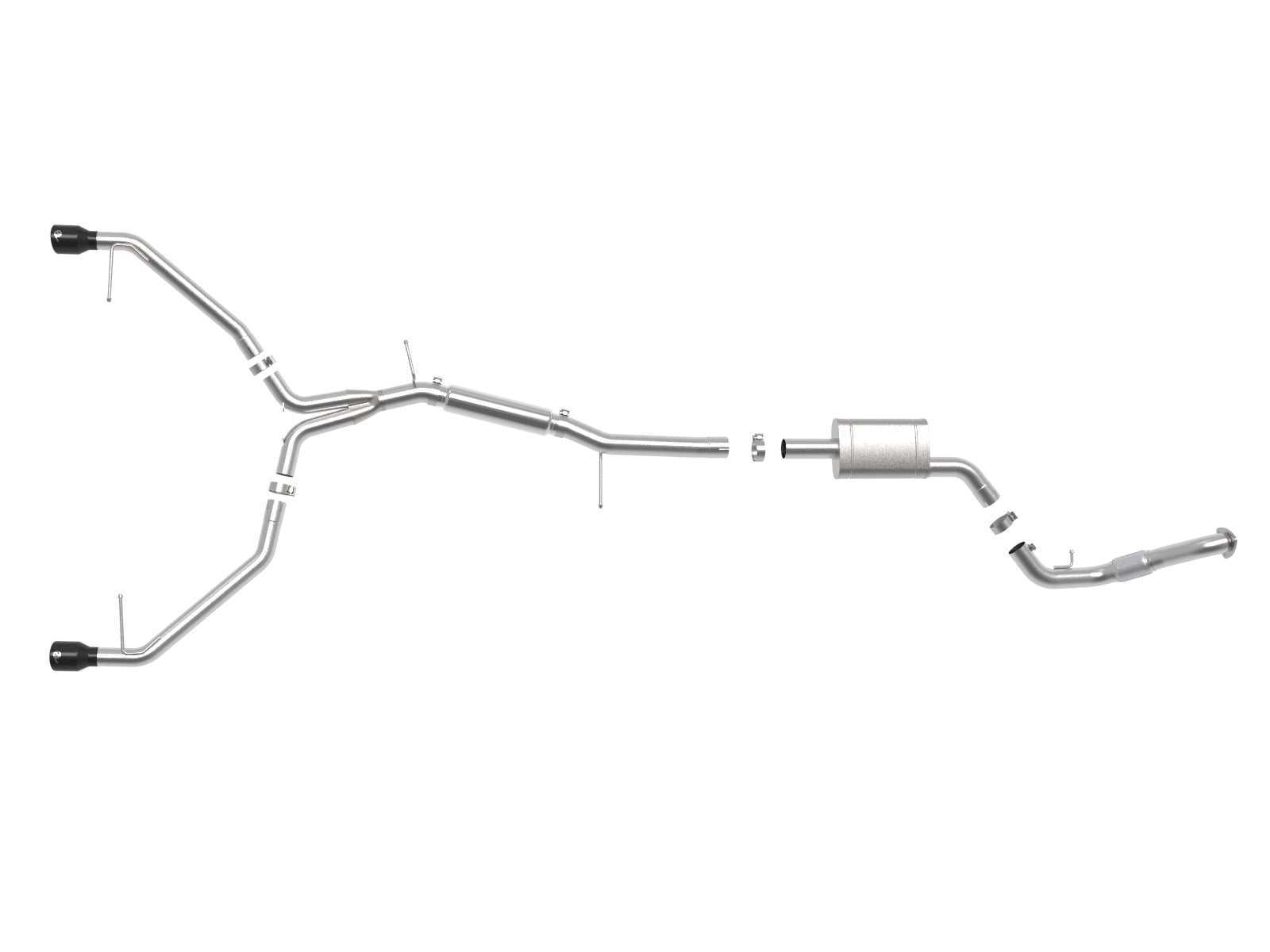 aFe MACH Force-Xp 3in to 2.5in SS Cat-Back Exhaust | Audi A4 (17-19) (49-36420-B)