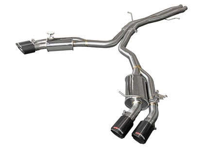 aFe MACH Force-Xp 3in to 2.5in SS Axle-Back Exhaust Quad CF Tips | Audi RS5 (18-20) (49-36427-C)