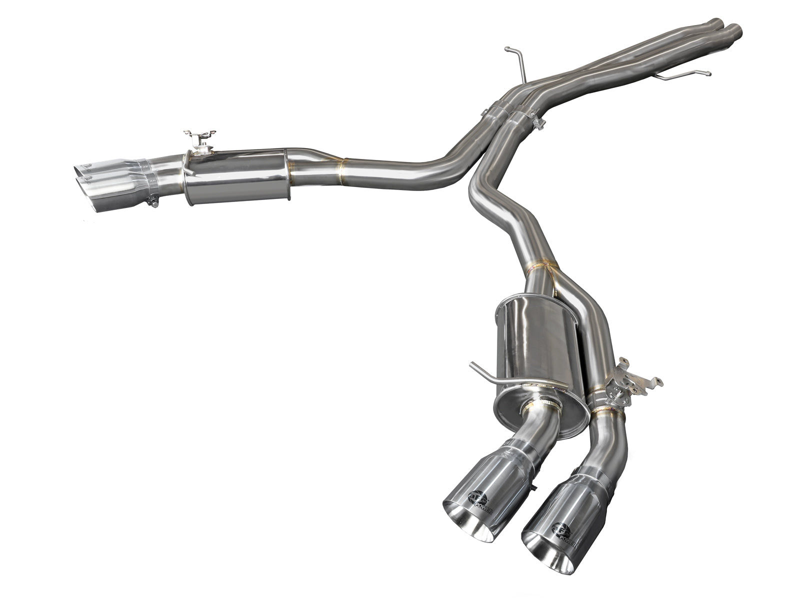 aFe MACH Force-Xp 3in to 2.5in SS Axle-Back Exhaust Audi RS5 (18-20) (49-36427-P)