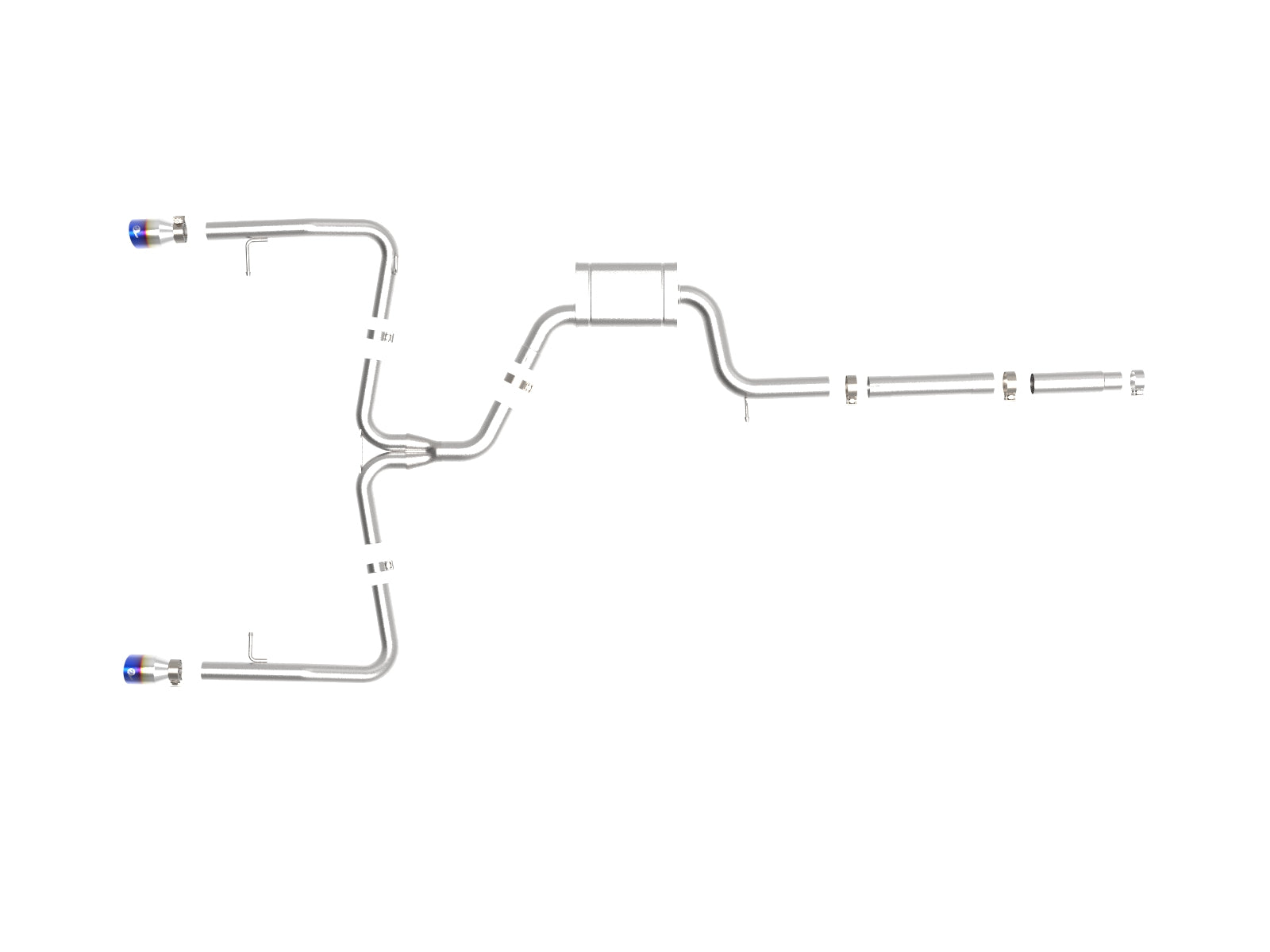aFe MACH Force-Xp 3in to 2.5in SS Cat-Back Exhaust VW Jetta GLI (19-21) (49-36432-L)