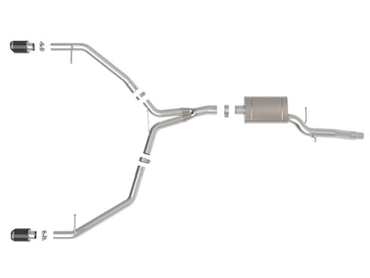 aFe MACH Force-Xp 3in to 2.5in SS Axle-Back Exhaust | Audi Allroad (13-16) (49-36437-C)