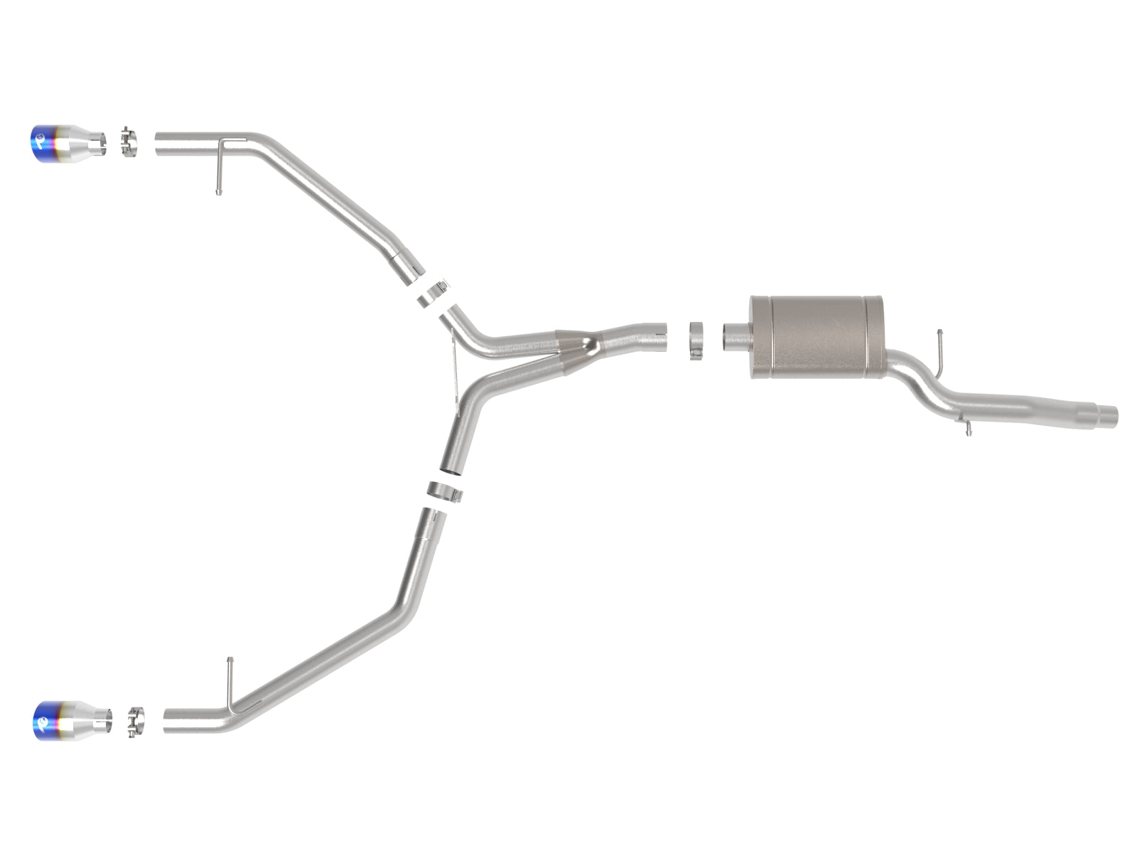 aFe MACH Force-Xp 3-2.1/2in SS Axle-Back Exhaust | Audi Allroad (13-16) (49-36437-L)