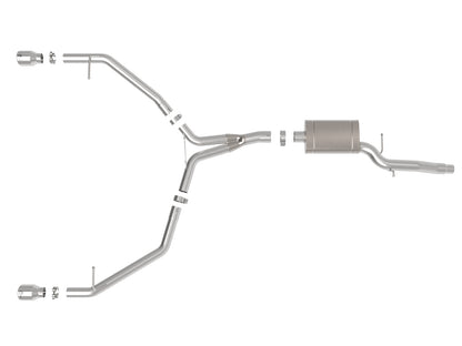 aFe MACH Force-Xp 3in SS Axle-Back Exhaust | Audi Allroad (13-16) (49-36437-P)