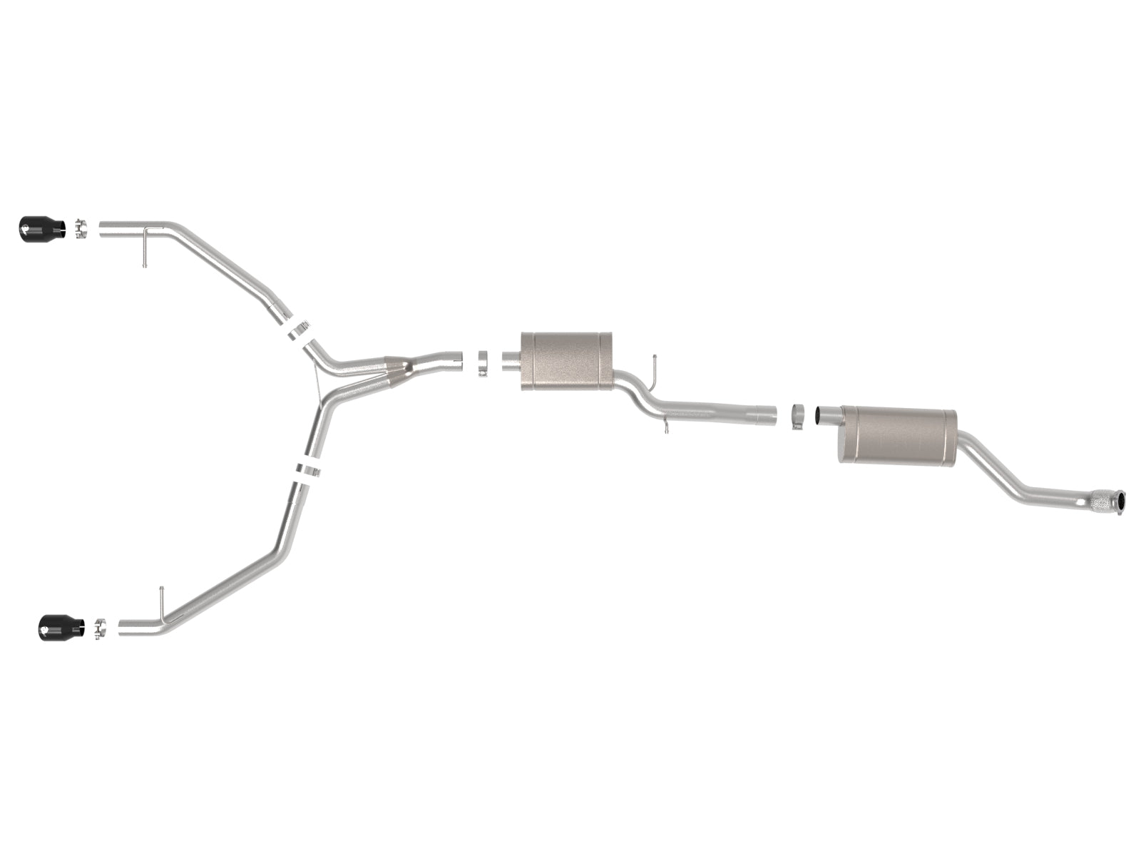 aFe MACH Force-Xp 3in to 2.5in SS Cat-Back Exhaust w/ Black Tip | Audi Allroad (13-16) (49-36438-B)