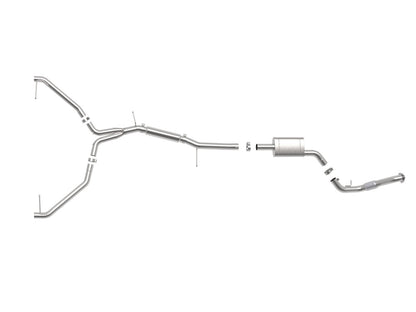 aFe MACH Force-Xp 3in to 2-1/2in Stainless Steel Cat-Back Exhaust System | BMW 325i (06) (49-36446)
