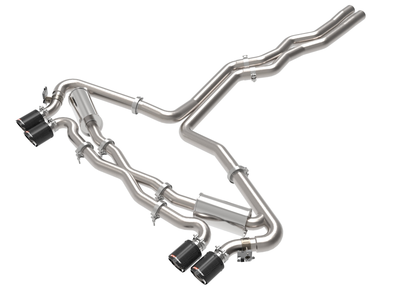 aFe MACH Force-Xp 3in to 2.5in SS Cat-Back Exhaust | Audi RS6 Avant V8 (20-22) (49-36448-C)