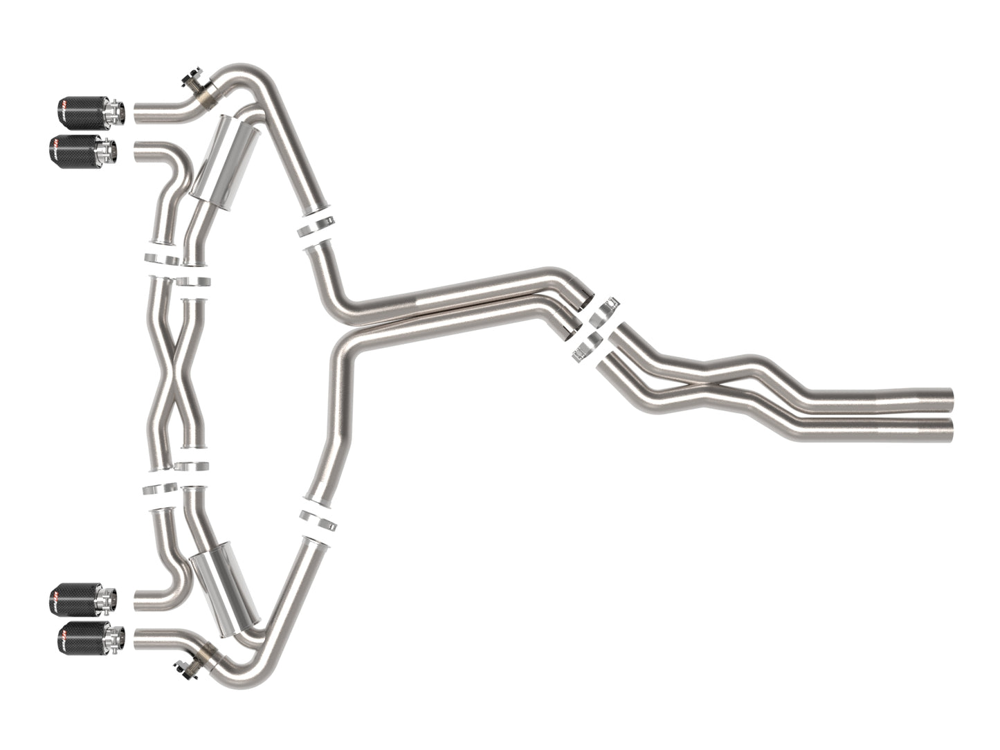 aFe MACH Force-Xp 3in to 2.5in SS Cat-Back Exhaust | Audi RS6 Avant V8 (20-22) (49-36448-C)