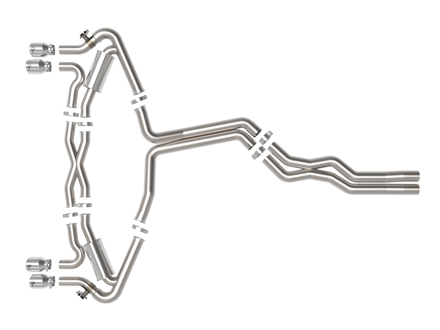 aFe MACH Force-Xp 3in to 2.5in SS Cat-Back Exhaust | Audi RS6 Avant V8 (20-22) (49-36448-P)