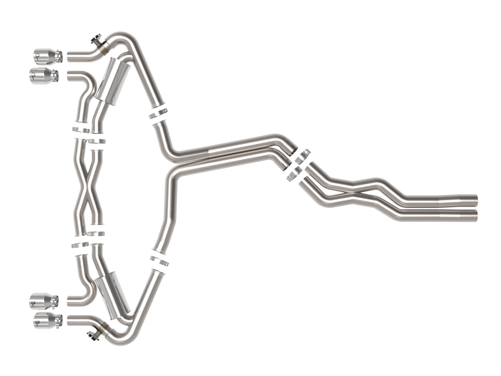 aFe MACH Force-Xp 3in to 2.5in SS Cat-Back Exhaust | Audi RS6 Avant V8 (20-22) (49-36448-P)