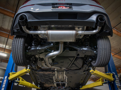 aFe Gemini XV 3-2.5in SS Cat-Back Exhaust w/ Cut-Out Tips | VW MK8 (22-23) (49-36451-P)