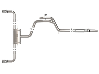 aFe Gemini XV 3-2.5in SS Cat-Back Exhaust w/ Cut-Out Tips | VW MK8 (22-23) (49-36451-P)