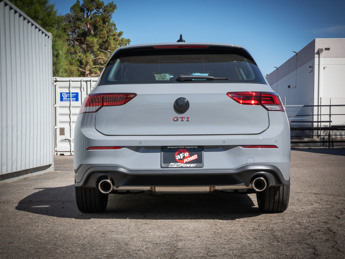 aFe Gemini XV 3-2.5in SS Cat-Back Exhaust w/ Cut-Out Tips | VW MK8 (22-23) (49-36451-P)