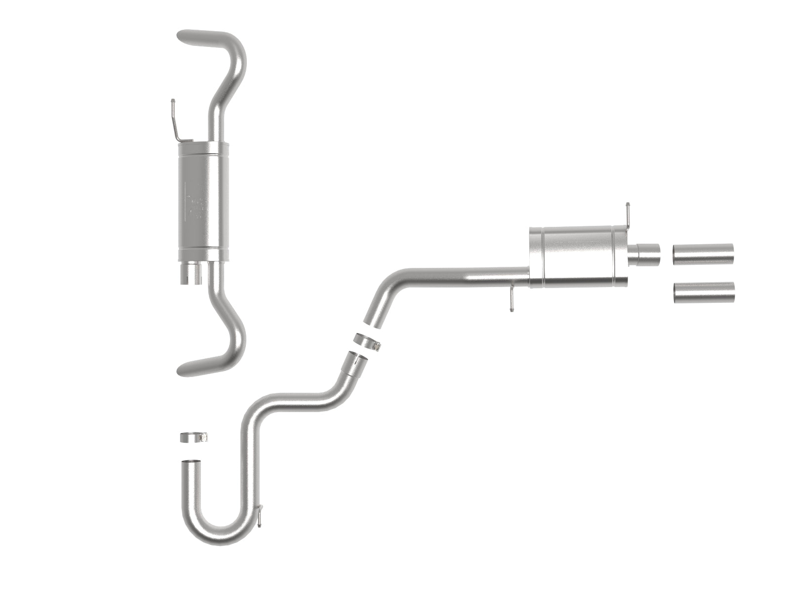 aFe MACH Force-Xp 3in to 2-1/2in SS Hi-Tuck Cat-Back | VW Atlas L4 2.0L/V6 3.6L (18-23) (49-36452)