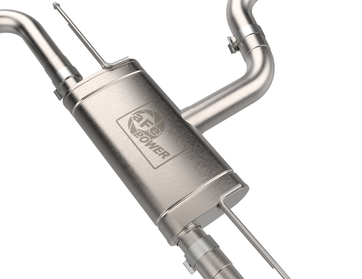 aFe 3 to 2-1/2 IN Stainless Steel Cat-Back Exhaust w/Black Tip | Volkswagen GTI (22-24) (49-36454-B)