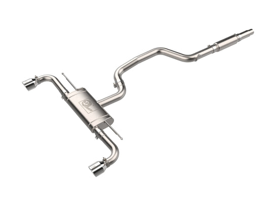 aFe 3 to 2-1/2 IN Stainless Steel Cat-Back Exhaust w/Polished Tip | Volkswagen GTI (22-24) (49-36454-P)