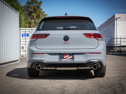 aFe 3 to 2-1/2 IN Stainless Steel Cat-Back Exhaust w/Polished Tip | Volkswagen GTI (22-24) (49-36454-P)