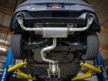 aFe 3 to 2-1/2 IN Stainless Steel Cat-Back Exhaust w/Polished Tip | Volkswagen GTI (22-24) (49-36454-P)