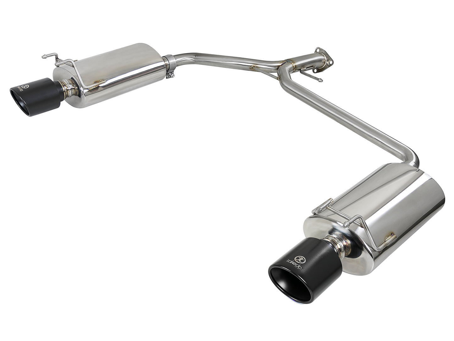 aFe Takeda 2.25-1.75in SS Axle-Back w/ Black Tips | Honda Accord 2.4L (13-17) (49-36604-B)