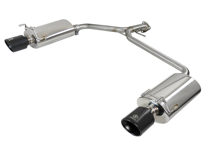 aFe Takeda 2.25-1.75in SS Axle-Back w/ Black Tips | Honda Accord 2.4L (13-17) (49-36604-B)