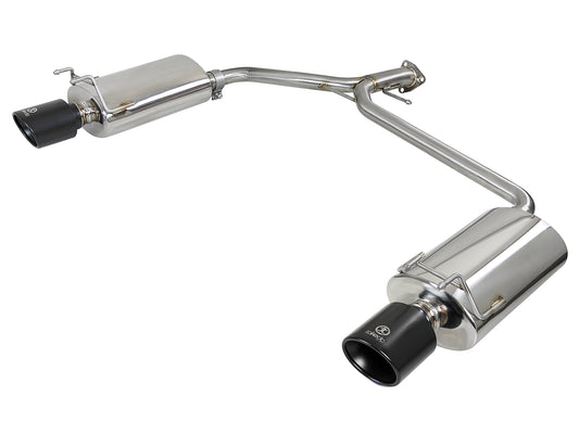 aFe Takeda 2.25-1.75in SS Axle-Back w/ Black Tips | Honda Accord 2.4L (13-17) (49-36604-B)