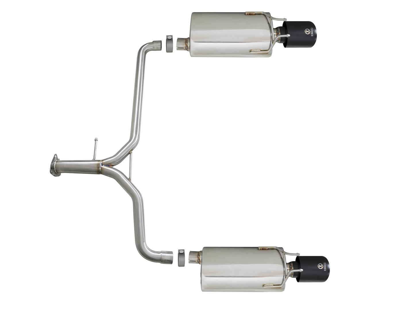aFe Takeda 2.25-1.75in SS Axle-Back w/ Black Tips | Honda Accord 2.4L (13-17) (49-36604-B)
