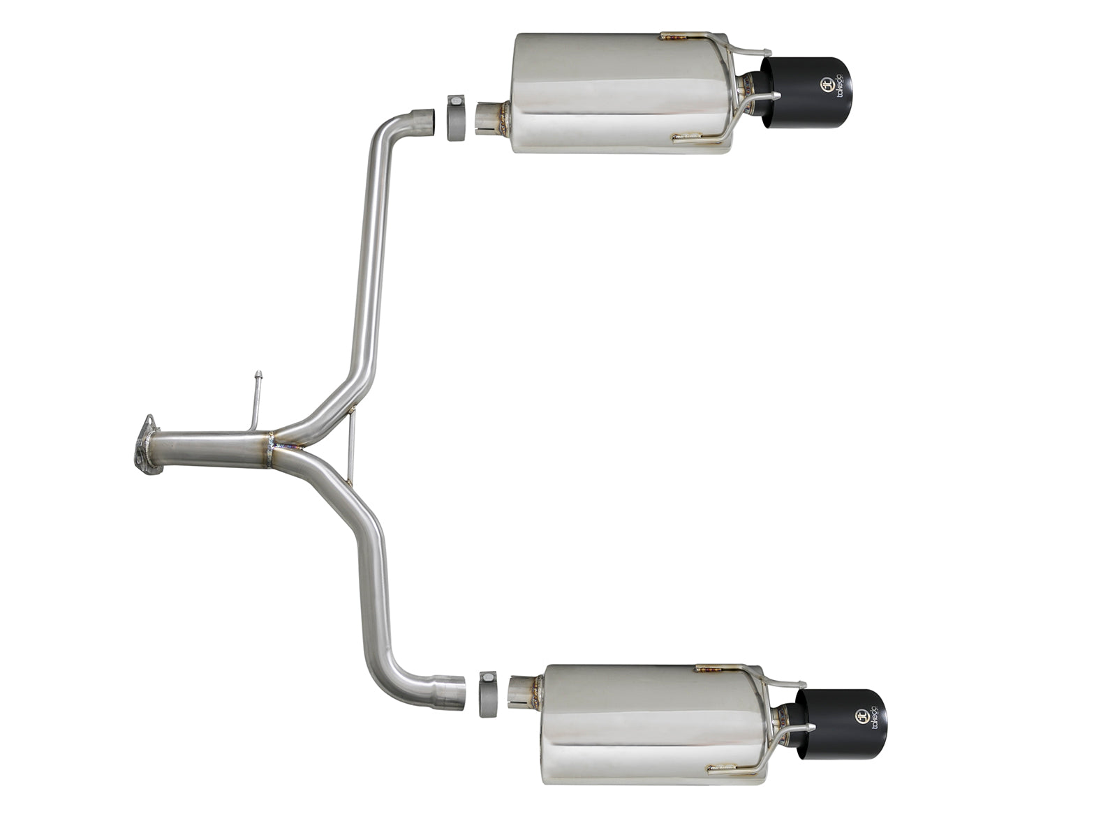 aFe Takeda 2.25-1.75in SS Axle-Back w/ Black Tips | Honda Accord 2.4L (13-17) (49-36604-B)