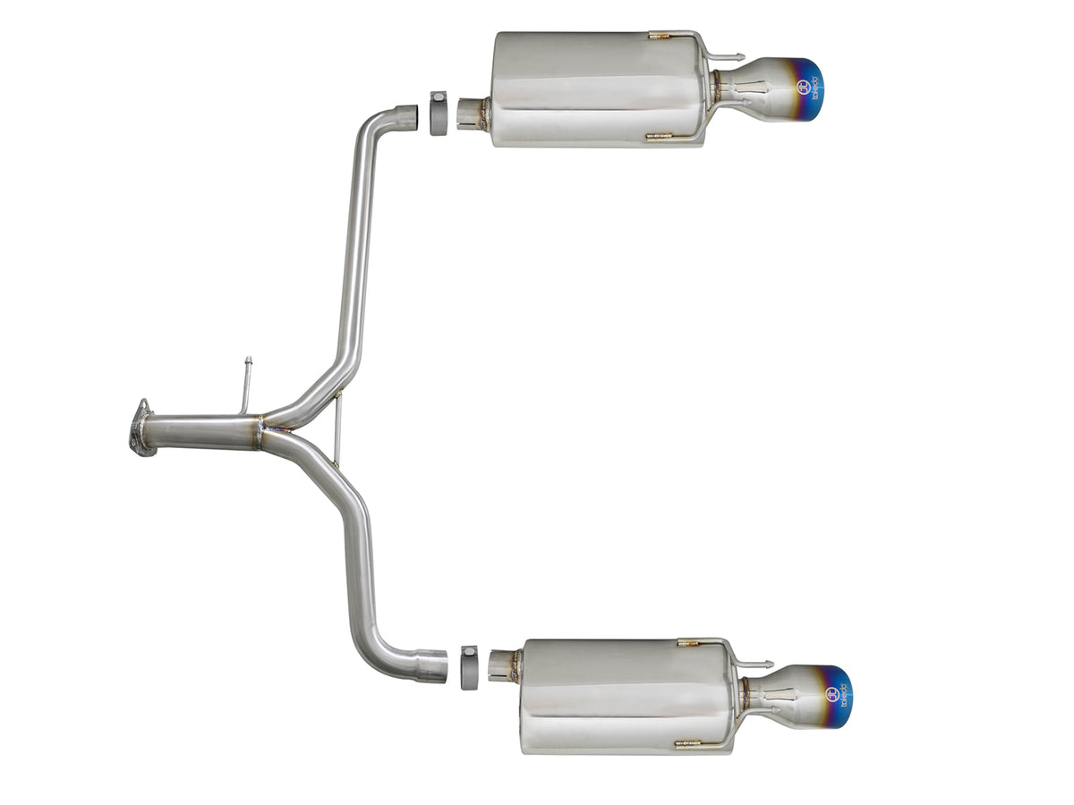 aFe Takeda 2-1/4-1-3/4in SS Axle-Back w/ Blue Tips | Honda Accord 2.4L (13-17) (49-36604-L)