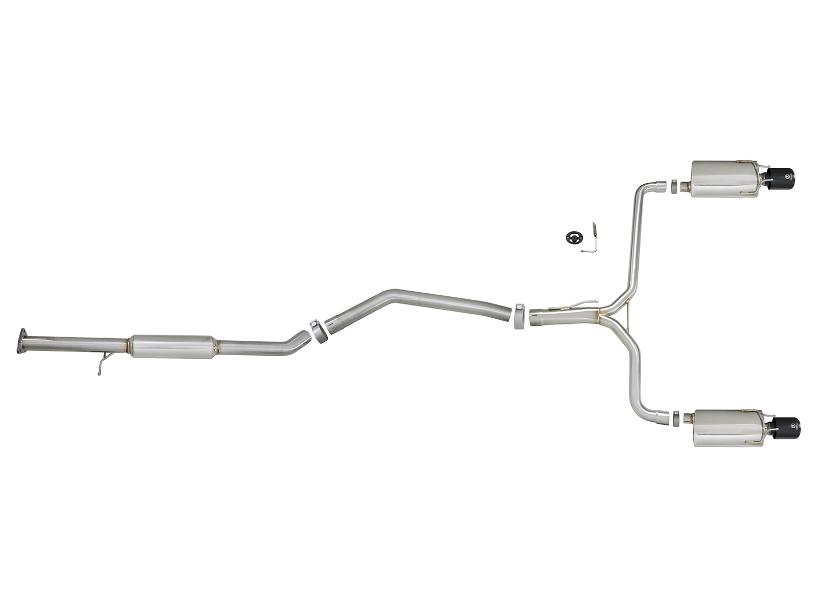 aFe Takeda 2-1/2in to 1-3/4in SS Dual Cat-Back Exhaust | Honda Accord 13-17 2.4L (49-36605-B)