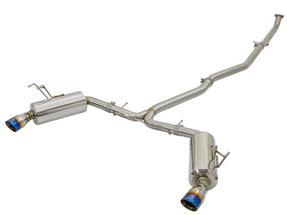 aFe Takeda 2.5-2.25in SS Dual-Exit Cat-Back | Honda Civic 1.5L Turbo (16-17) (49-36615-L)