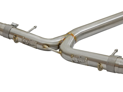 aFe Takeda 2.5-2.25in SS Dual-Exit Cat-Back | Honda Civic 1.5L Turbo (16-17) (49-36615-L)