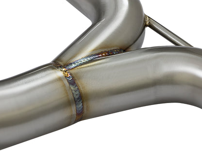 aFe Takeda 2.5-2.25in SS Dual-Exit Cat-Back | Honda Civic 1.5L Turbo (16-17) (49-36615-L)