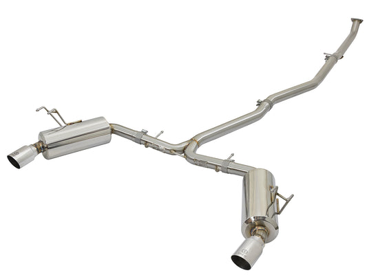 aFe Takeda 2.25-2.5in SS Cat-Back Dual-Exit Exhaust | Honda Civic 16-21 (49-36615-P)