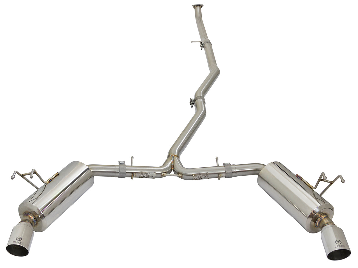 aFe Takeda 2.25-2.5in SS Cat-Back Dual-Exit Exhaust | Honda Civic 16-21 (49-36615-P)