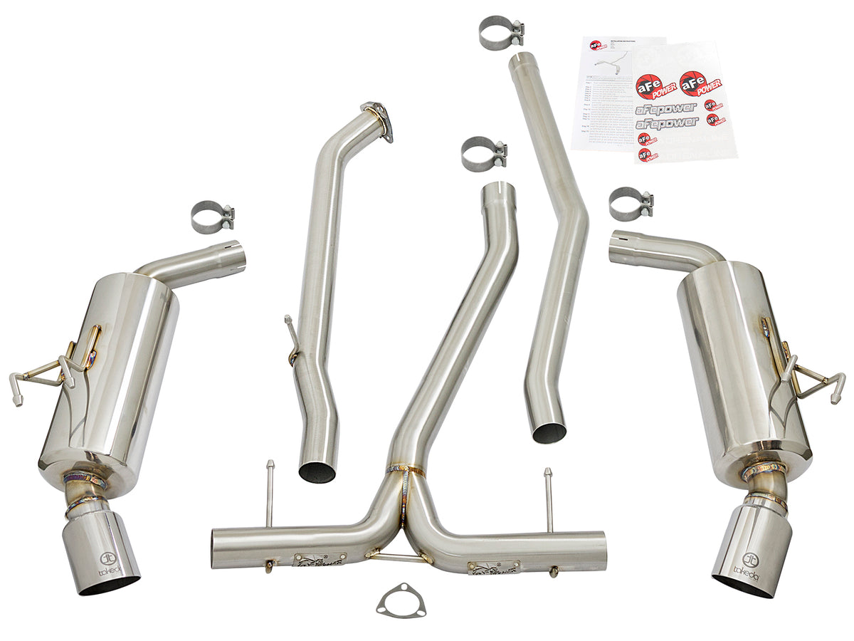 aFe Takeda 2.25-2.5in SS Cat-Back Dual-Exit Exhaust | Honda Civic 16-21 (49-36615-P)