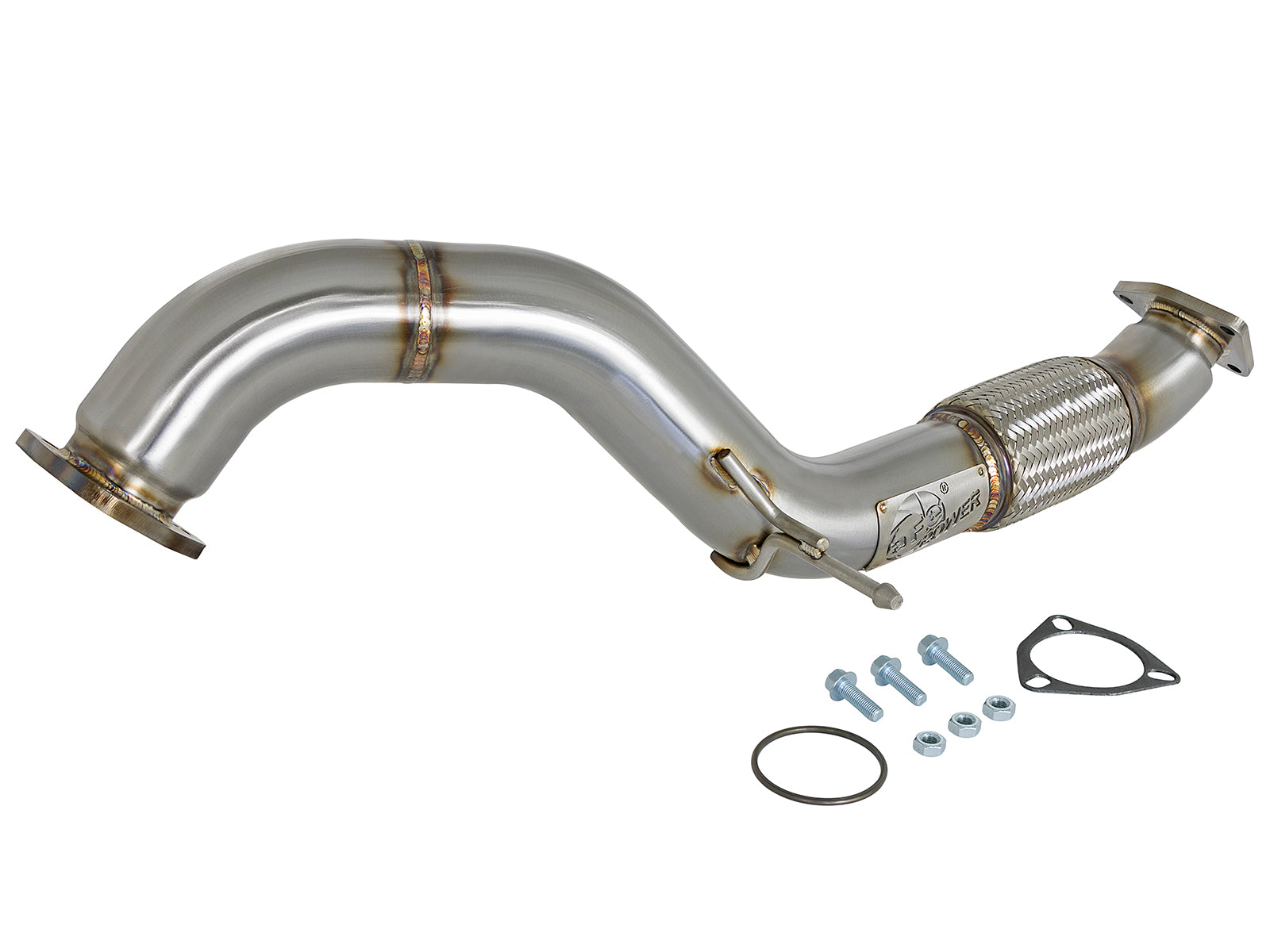 aFe Twisted Steel 3in Rear Down-Pipe/Mid Pipe | Honda Civic Type R (17+) (49-36617)