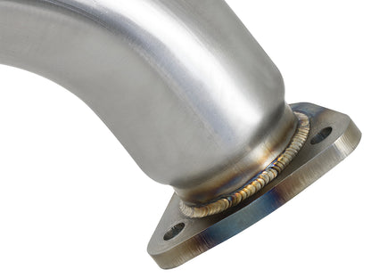 aFe Twisted Steel 3in Rear Down-Pipe/Mid Pipe | Honda Civic Type R (17+) (49-36617)