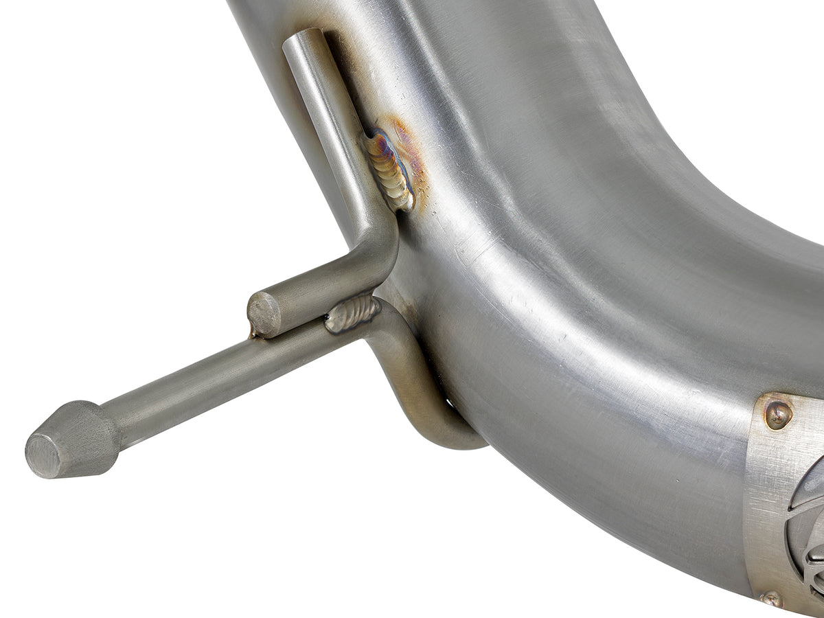 aFe Twisted Steel 3in Rear Down-Pipe/Mid Pipe | Honda Civic Type R (17+) (49-36617)