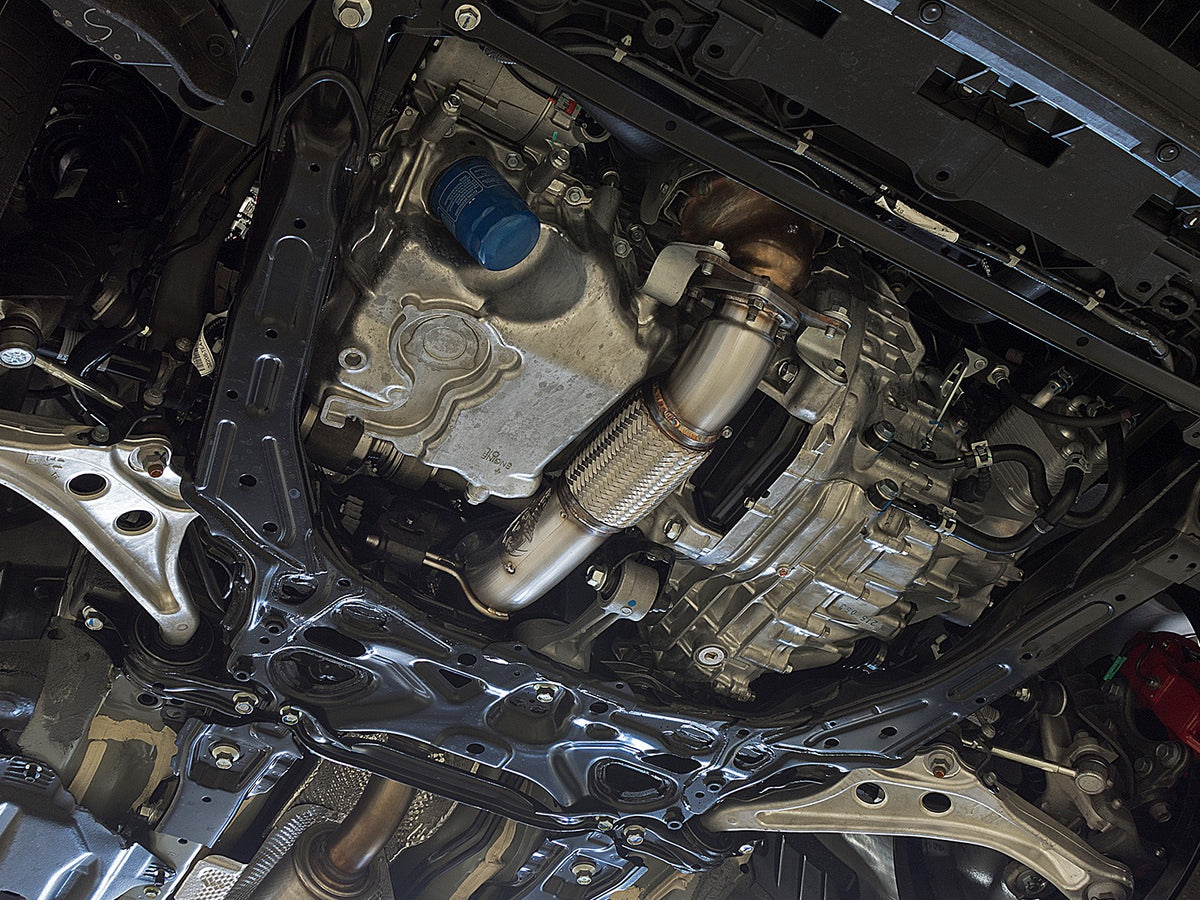 aFe Twisted Steel 3in Rear Down-Pipe/Mid Pipe | Honda Civic Type R (17+) (49-36617)