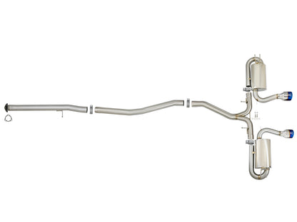 aFe Takeda 3in to 2.5in Cat-Back Exhaust | Honda Civic Si Coupe 17-21 (49-36618-L)