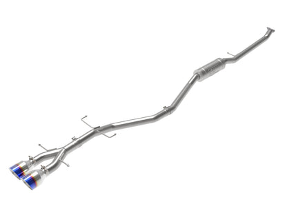 aFe Takeda 2.5in SS Cat-Back Exhaust w/ Blue Flame Tips | Honda Civic Si Coupe (17-20) (49-36620-L)