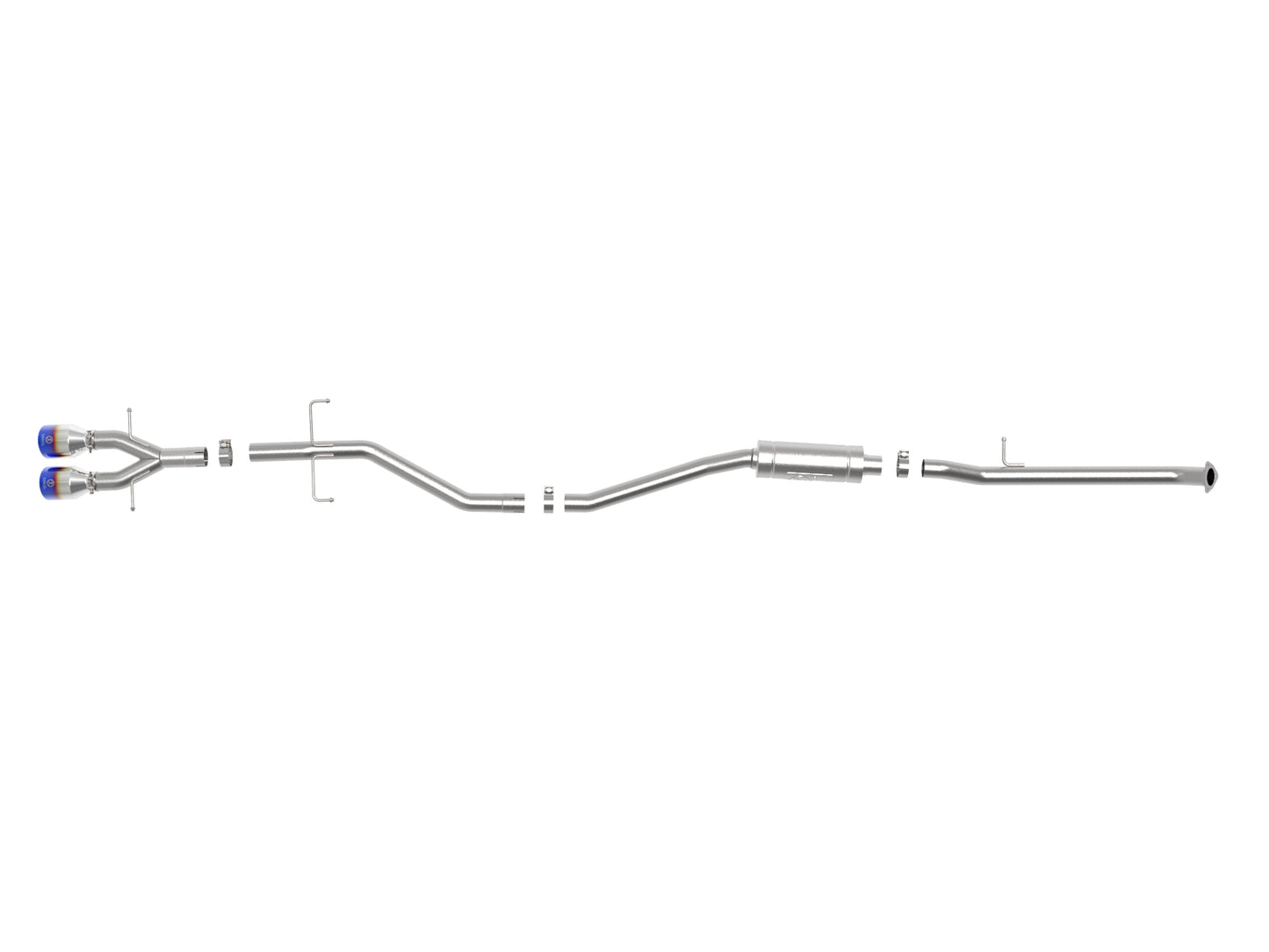 aFe Takeda 2.5in SS Cat-Back Exhaust w/ Blue Flame Tips | Honda Civic Si Coupe (17-20) (49-36620-L)