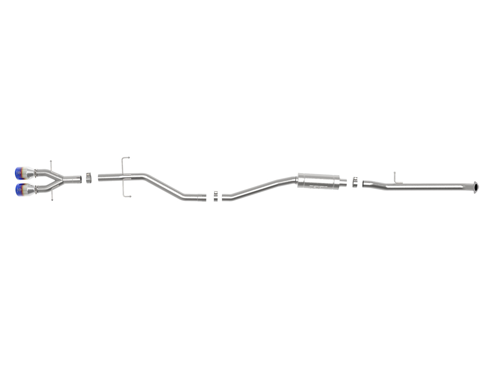 aFe Takeda 2.5in SS Cat-Back Exhaust w/ Blue Flame Tips | Honda Civic Si Coupe (17-20) (49-36620-L)